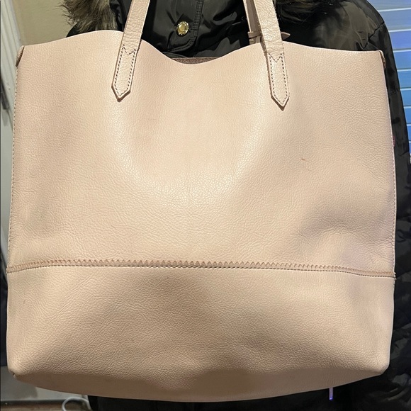 Vintage J. Crew Leather Shopper Tote Bag - Picture 2 of 11